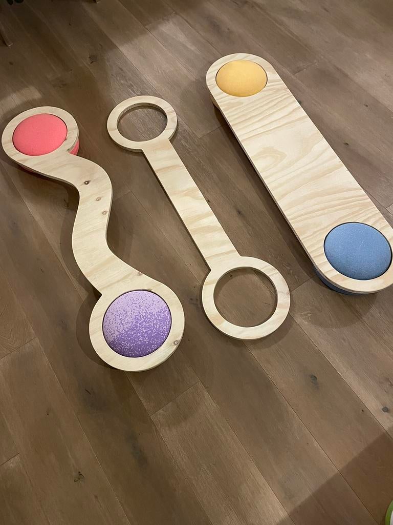 Stapelstein balansplank, Kinderen en Baby's, Speelgoed | Houten speelgoed, Zo goed als nieuw, Ophalen