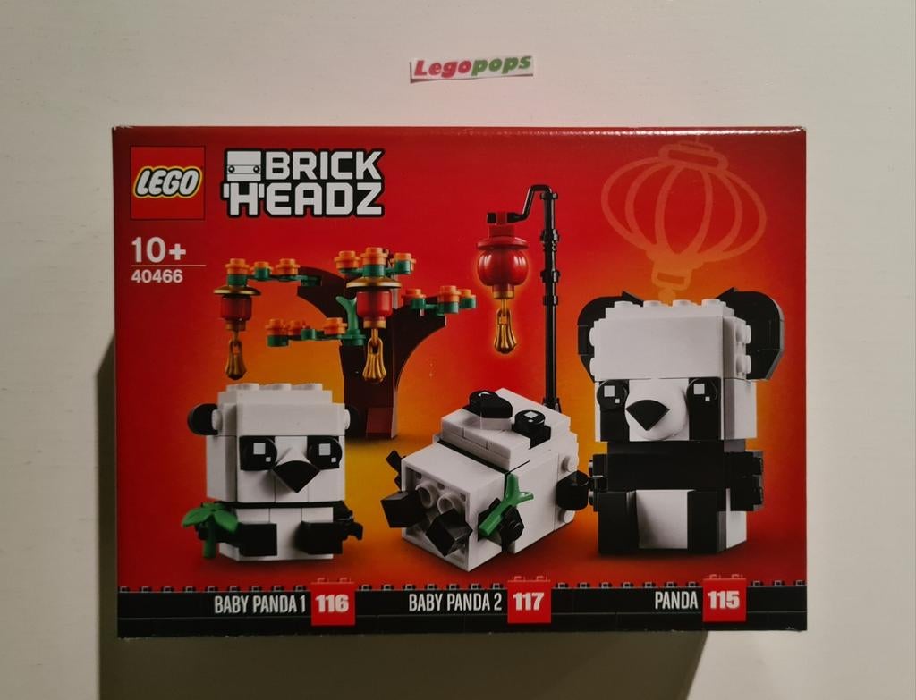 Lego - 40466 - Panda's voor Chinees nieuwjaar -  NIEUW, Ophalen of Verzenden, Nieuw, Lego