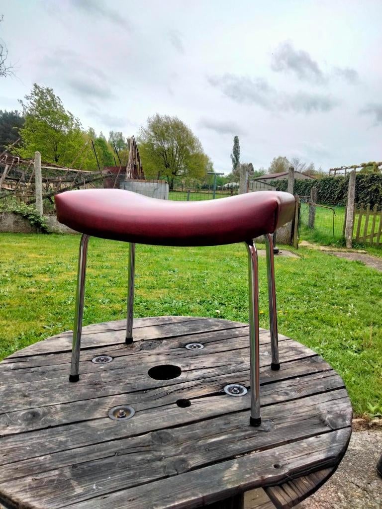 1960s vintage design krukje voetbank stool Meurop ?, Verzamelen, Retro, Ophalen of Verzenden, Huis en Inrichting