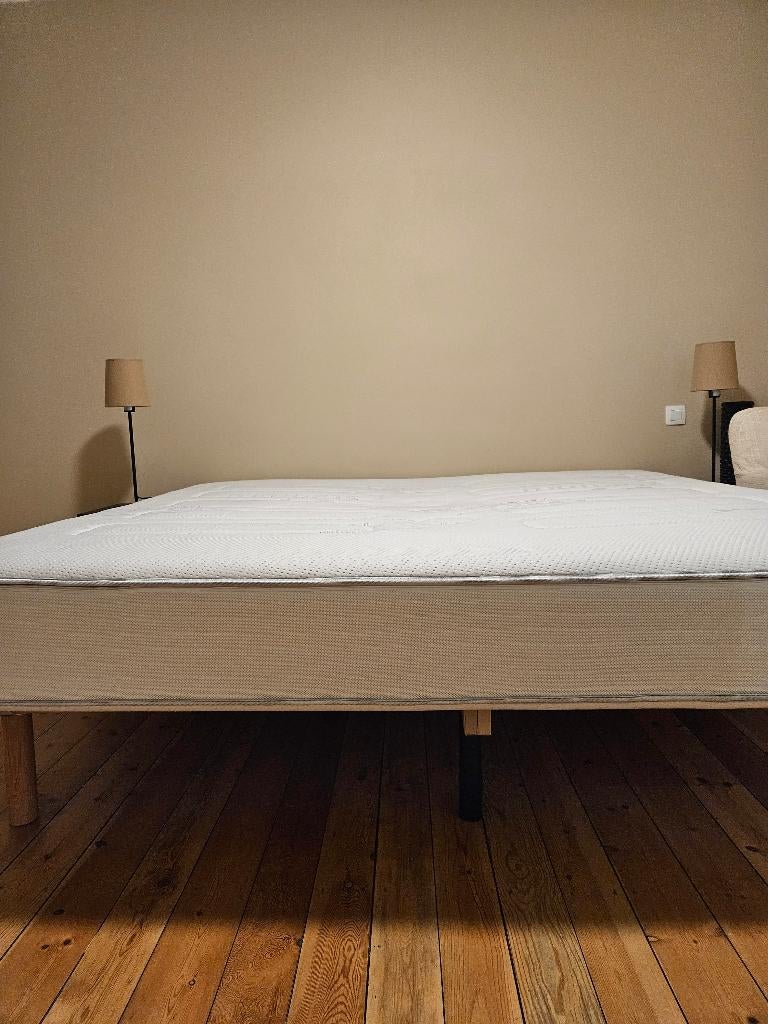 Stanford King Size matras met factuur (gekocht voor € 1557), Ophalen, Tweepersoons, Zo goed als nieuw, Overige maten