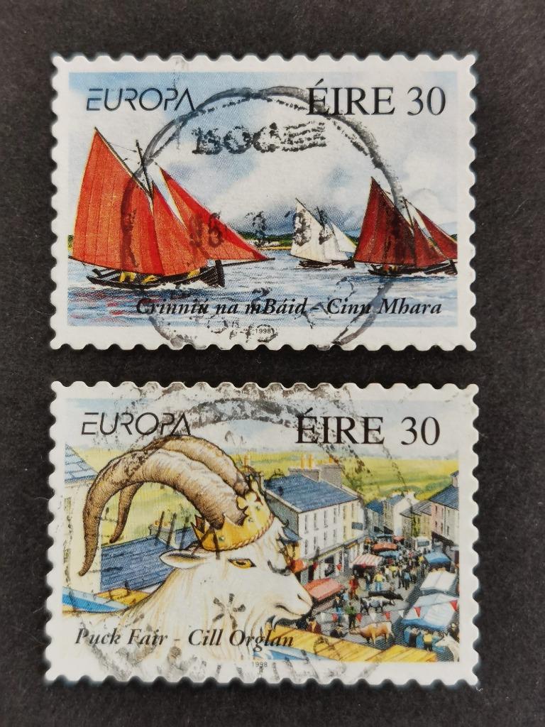 Irlande 1998 - Europe CEPT - voiliers, bouc, Enlèvement ou Envoi, Irlande, Affranchi