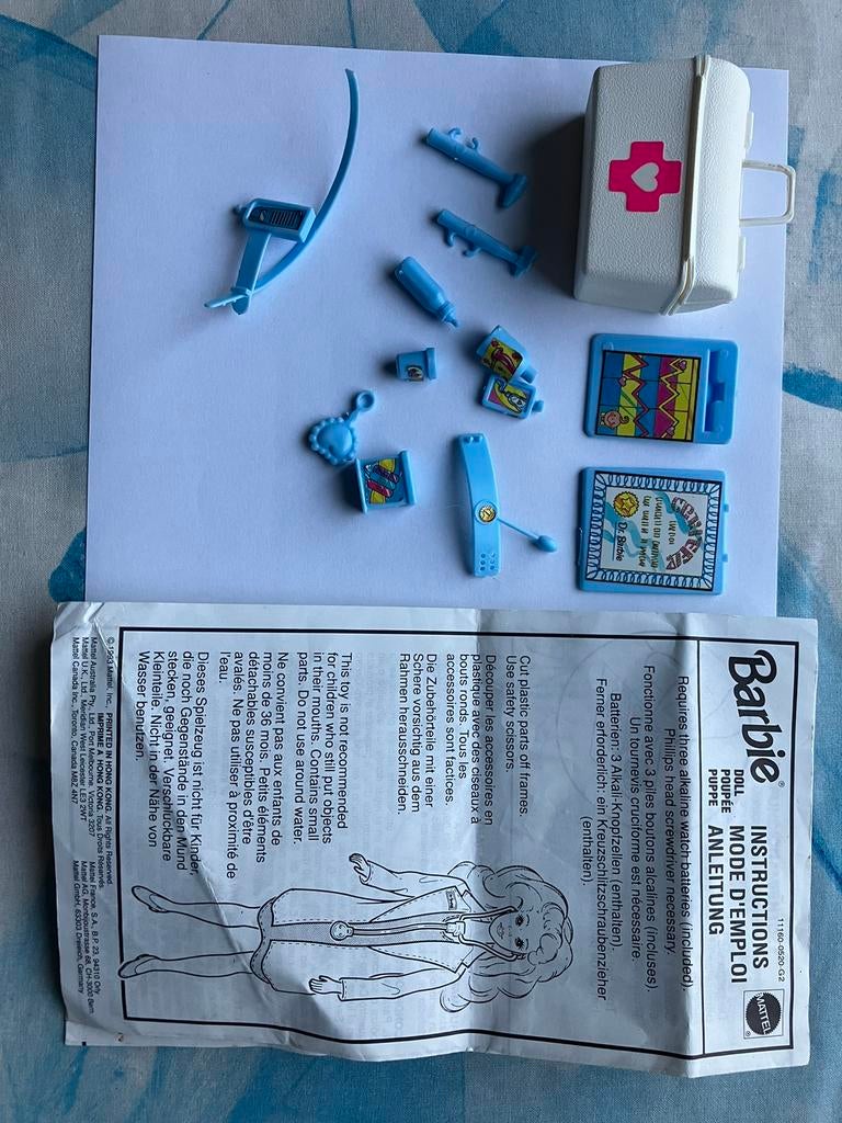 1993 dr Barbie instructies en accessoires, Ophalen of Verzenden, Gebruikt, Barbie