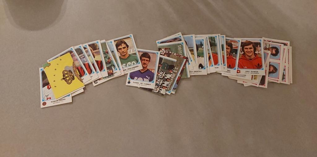 50 verschillende panini stickers voetbal belgie 1976/77, Verzamelen, Verzenden, Zo goed als nieuw, Poster, Plaatje of Sticker