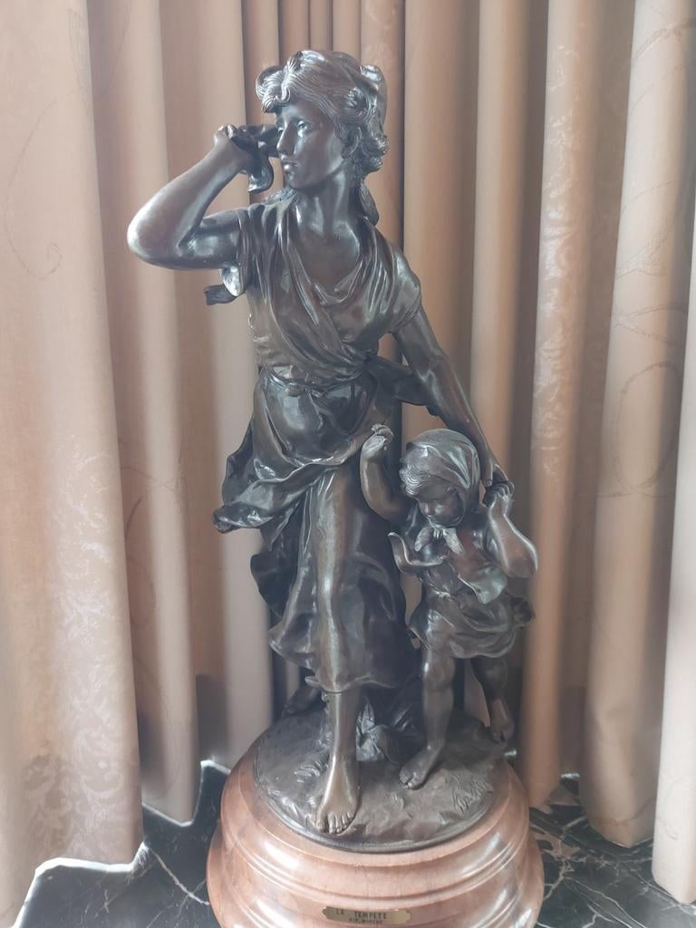 Moreau  La Tem Pete, Enlèvement, Bronze