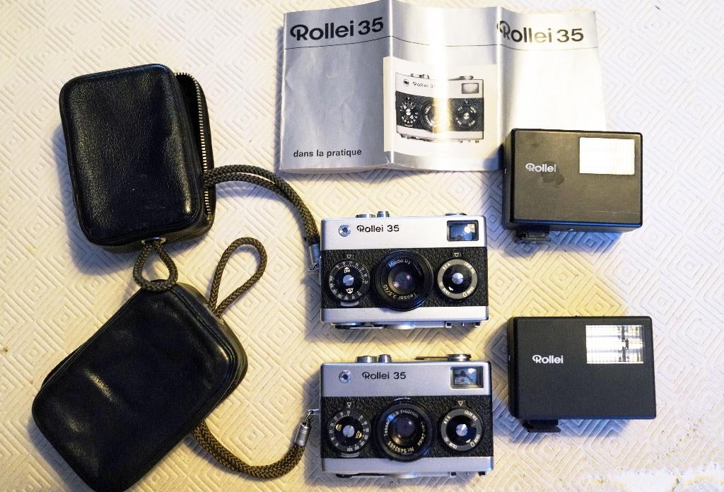 2 boîtiers Rollei 35, Audio, Tv en Foto, Fotocamera's Analoog, Ophalen of Verzenden, Zo goed als nieuw, Compact, Overige Merken