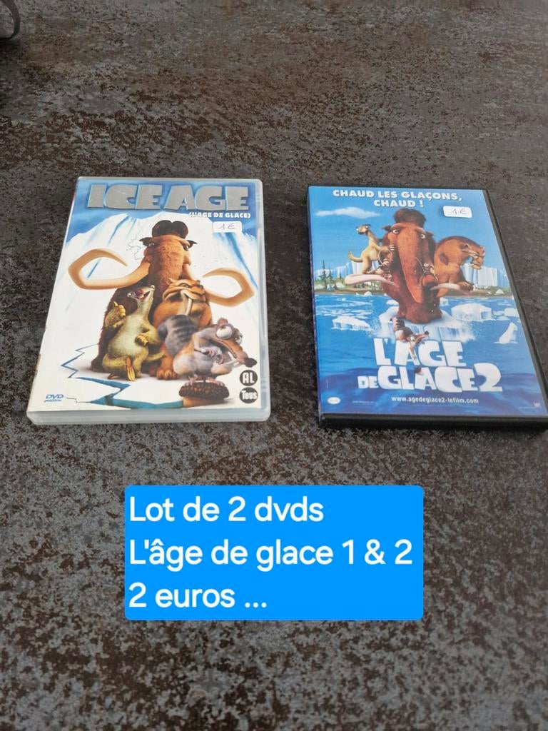 Pak van 2 Ice Age-dvd's 1 en 2, Verzamelen, Ophalen of Verzenden, Zo goed als nieuw