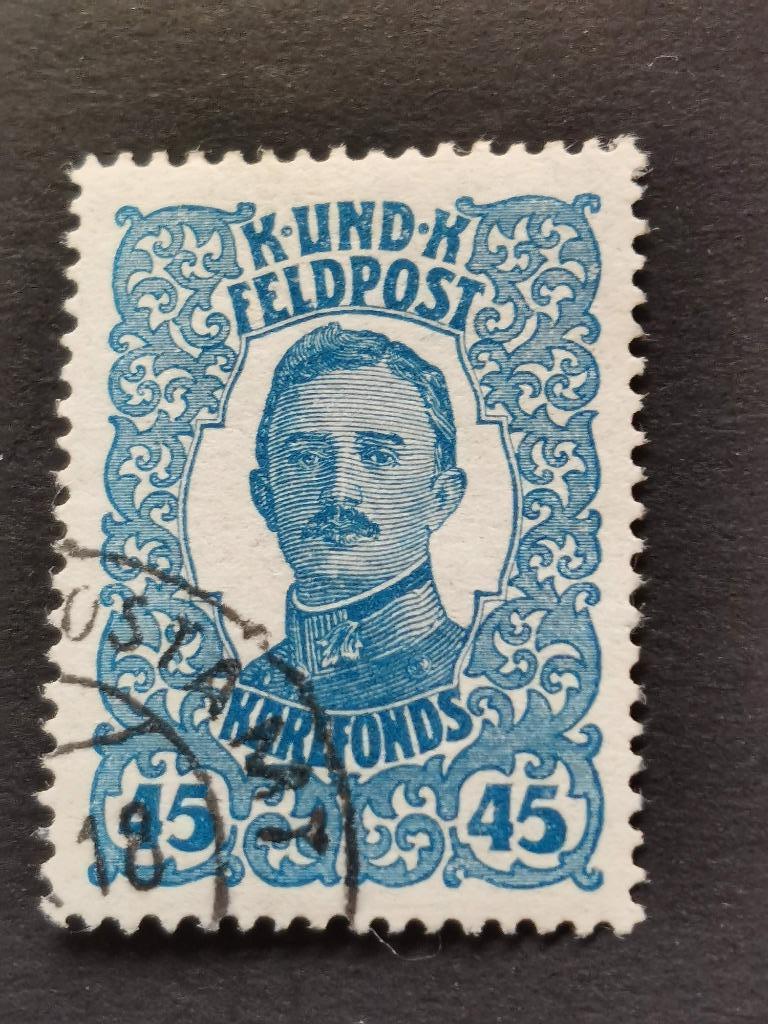Oostenrijks-Hongaarse veldpost 1918 - Keizer Karl I, Postzegels en Munten, Ophalen of Verzenden, Overige landen, Gestempeld
