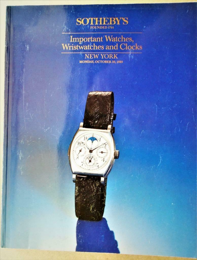 Auction catalogue: Watches, Wristwatches & Clocks - Oct.1989, Gelezen, Ophalen of Verzenden, Sotheby's New York, Catalogus