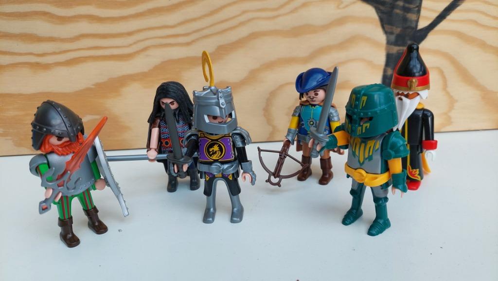 5 Playmobil ridders soldaten middeleeuwen, Kinderen en Baby's, Speelgoed | Playmobil, Ophalen of Verzenden, Zo goed als nieuw