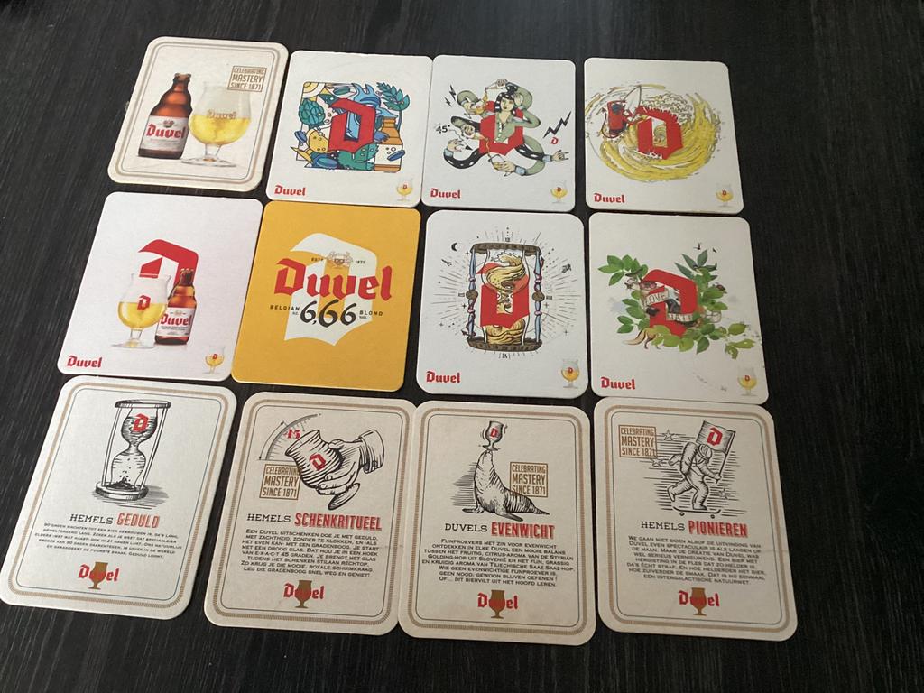 12 bierviltjes van Duvel, Verzamelen, Ophalen of Verzenden, Nieuw, Viltje(s), Duvel