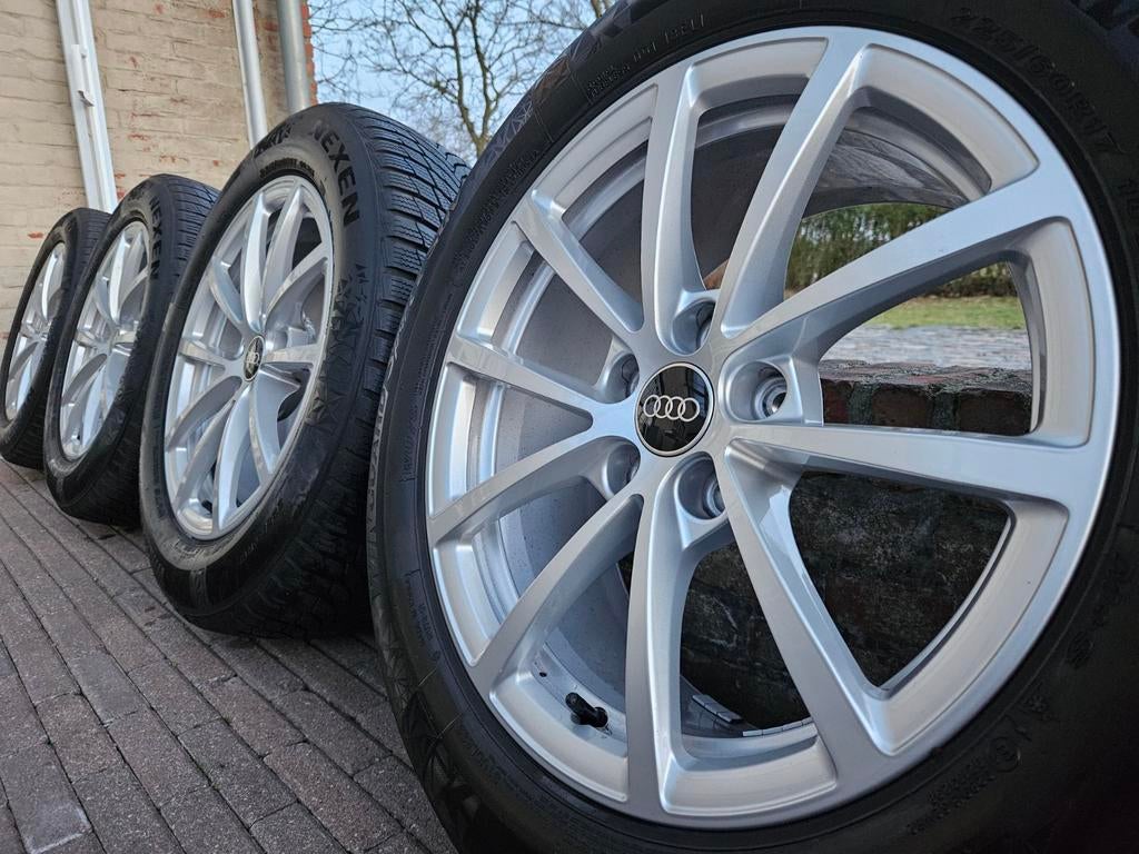 17" Audi A6 C8 winterset 7,5mm Nexen 225 60 17 ZGAN DOT 2624, Auto-onderdelen, Banden en Velgen, Banden en Velgen, Winterbanden