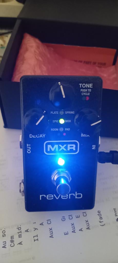 MXR REVERBE zo goed als nieuw, Muziek en Instrumenten, Ophalen, Zo goed als nieuw, Volume