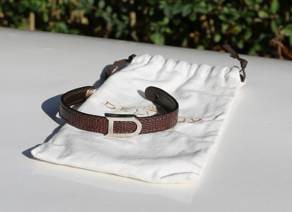 Delvaux Louise bruine armband, Ophalen of Verzenden, Zo goed als nieuw, Bruin, Leer
