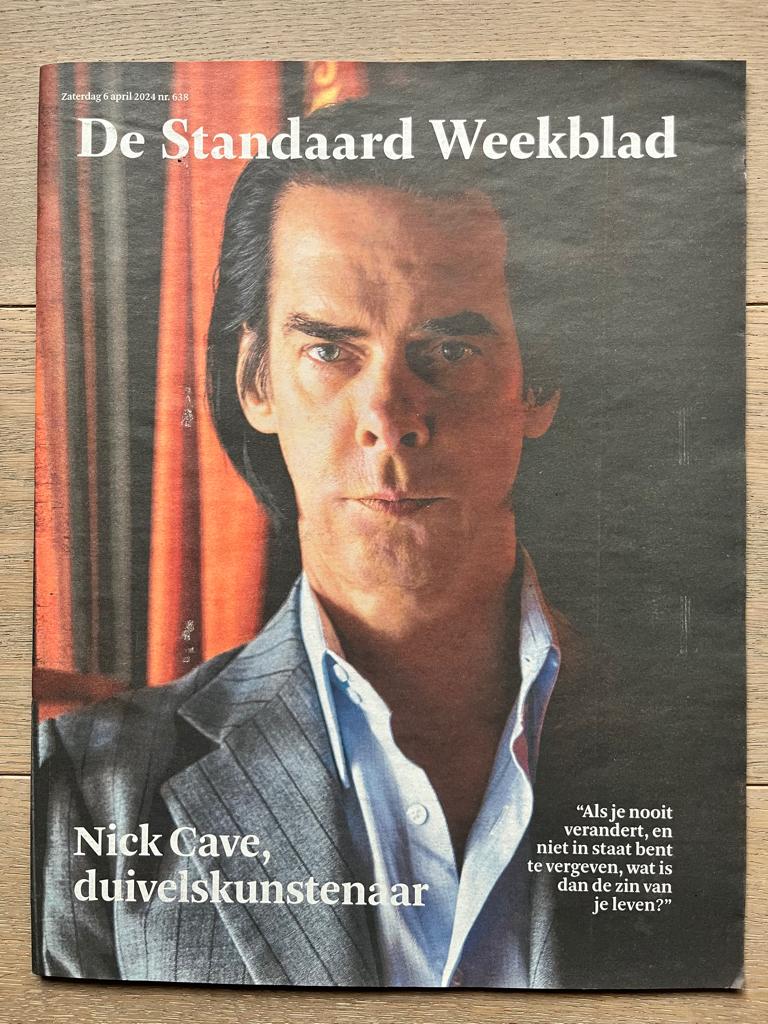 NICK CAVE - coverstory DS Weekblad * 2024 * NIEUW, Enlèvement ou Envoi, Neuf, Musique, Cinéma ou TV