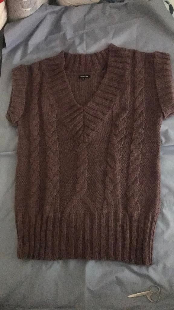 Pull sans manche 77/50 cm 20% laine 15% mohair, Neuf