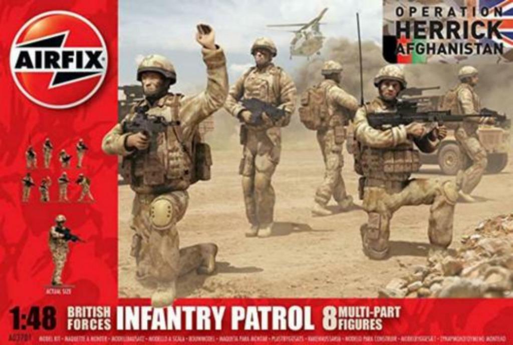 AIRFIX 03701 british forces infantry patrol  échelle 1/48, Enlèvement ou Envoi, Neuf, 1:50 ou moins, Personnage ou Figurines