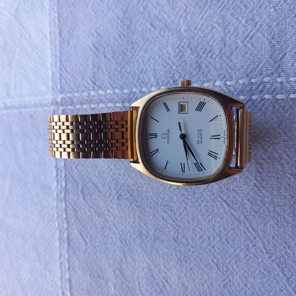 Montre vintage Omega De Ville en or 20 microns pour homme, Enlèvement ou Envoi, Or