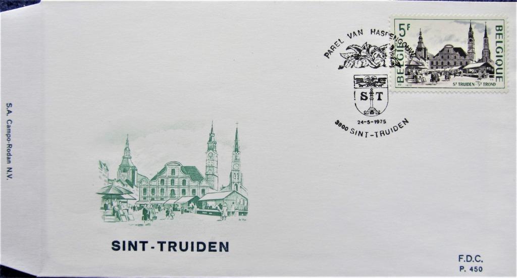 FDC TOERISME- SINT-TRUIDEN, Postzegels en Munten, Ophalen of Verzenden, Gestempeld, Plaats of Gebouw