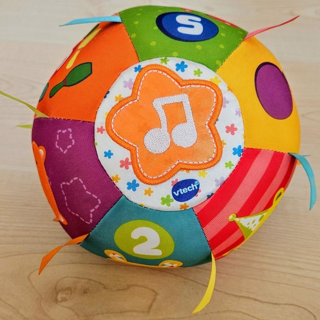 Vtech knuffel & leer bal, Enlèvement ou Envoi, Comme neuf, 6 mois à 2 ans