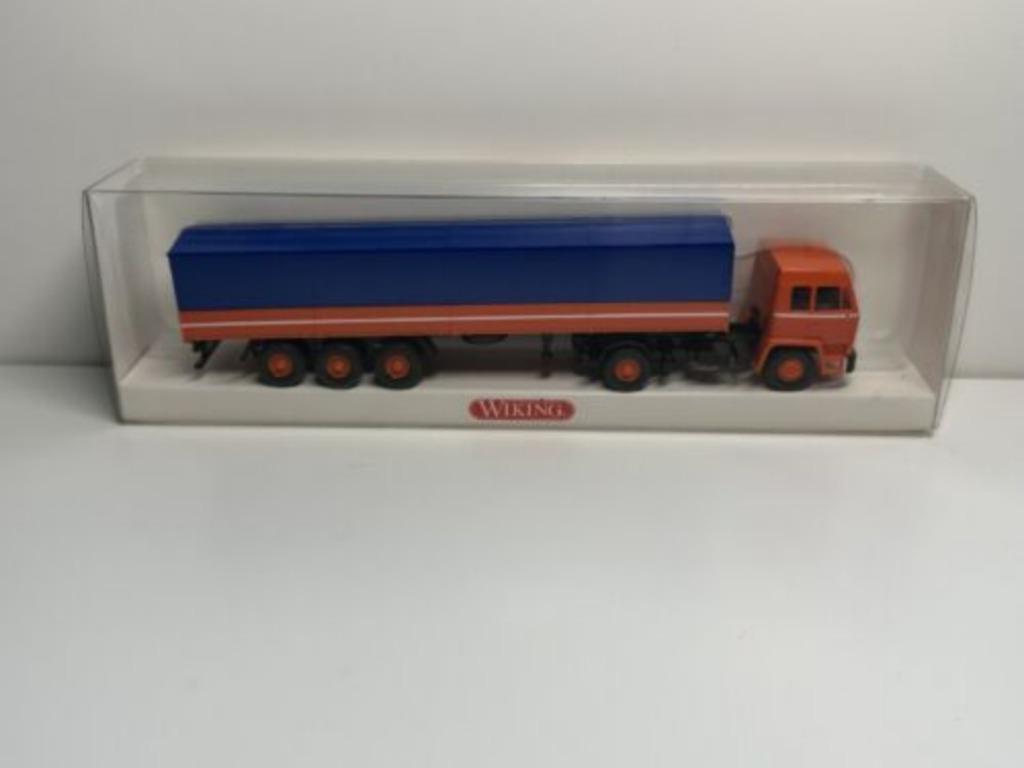BÜSSING MB Truck Tracteur+Remorque 1/87 HO WIKING Neuf+Boite, Enlèvement ou Envoi, Neuf, Bus ou Camion, Wiking