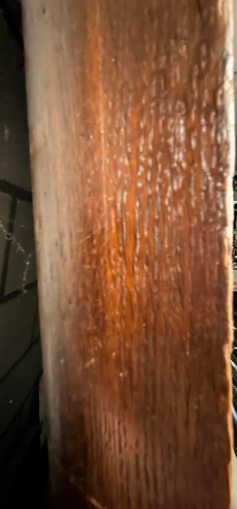 Massief eiken eetkamer tafel (rechthoek), Huis en Inrichting, Ophalen, 200 cm of meer, 50 tot 100 cm, Zo goed als nieuw