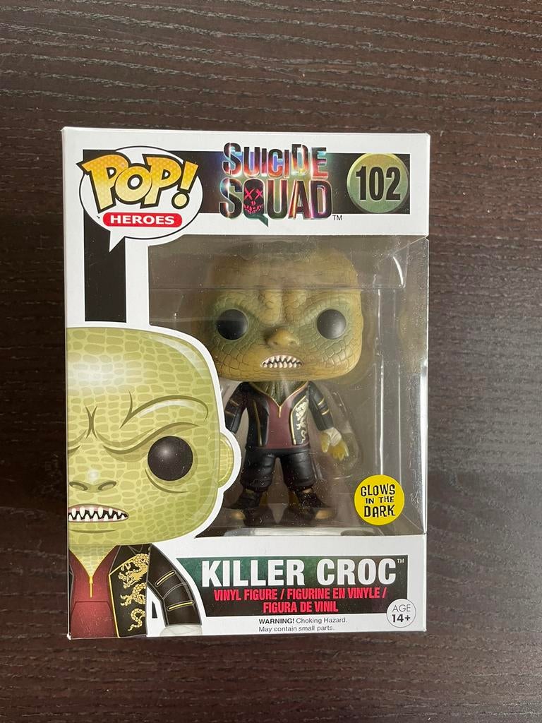 Funko Suicide Squad Killer Croc 102 GITD vaulted, Ophalen of Verzenden, Nieuw