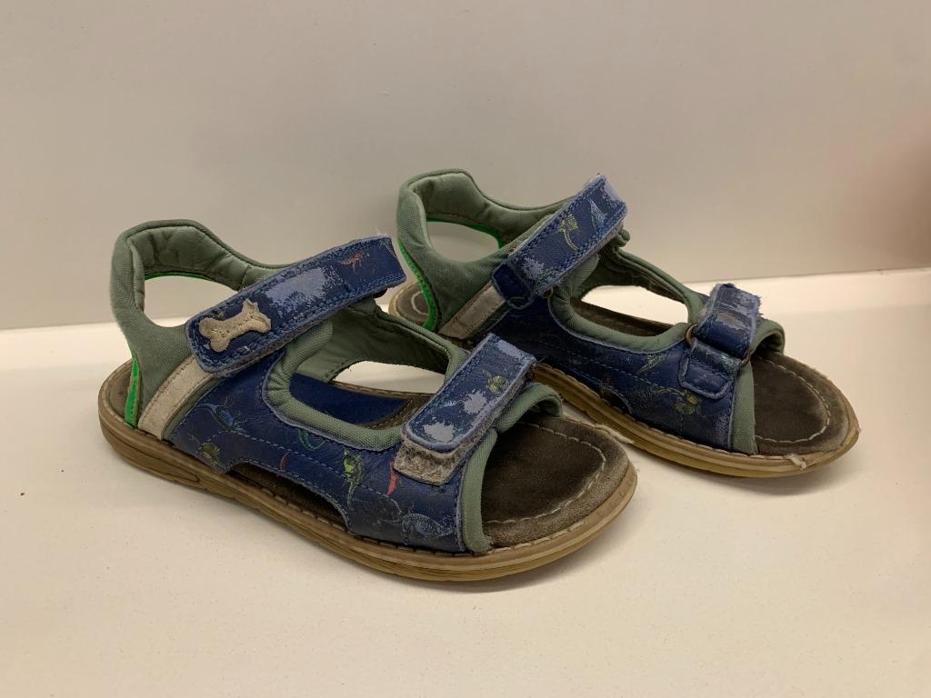 ♫ Sandalen M29 (Navy met dino's) - Stones&Bones, Garçon ou Fille, Enlèvement ou Envoi, Utilisé, Stones & Bones