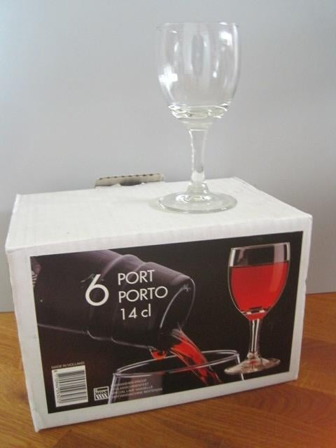 Verre 14 cl Bouquet Port Sherry - 6 pièces neuves en boite, Enlèvement ou Envoi, Neuf, Verre, Verre ou Verres