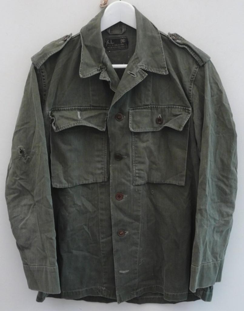 Jas, Gevechts, Uniform, VT, M58, MvO, maat: 96, KL, 1961.(3), Verzamelen, Militaria | Algemeen, Ophalen of Verzenden, Landmacht