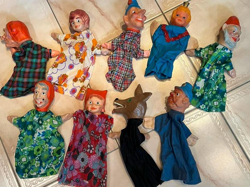 Poppenkastpoppen (retro), Ophalen, Gebruikt