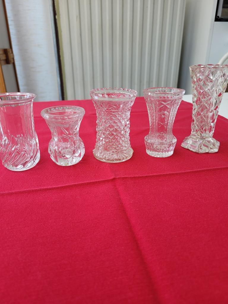 5 kleine vaasjes 8 cm hoog, Enlèvement