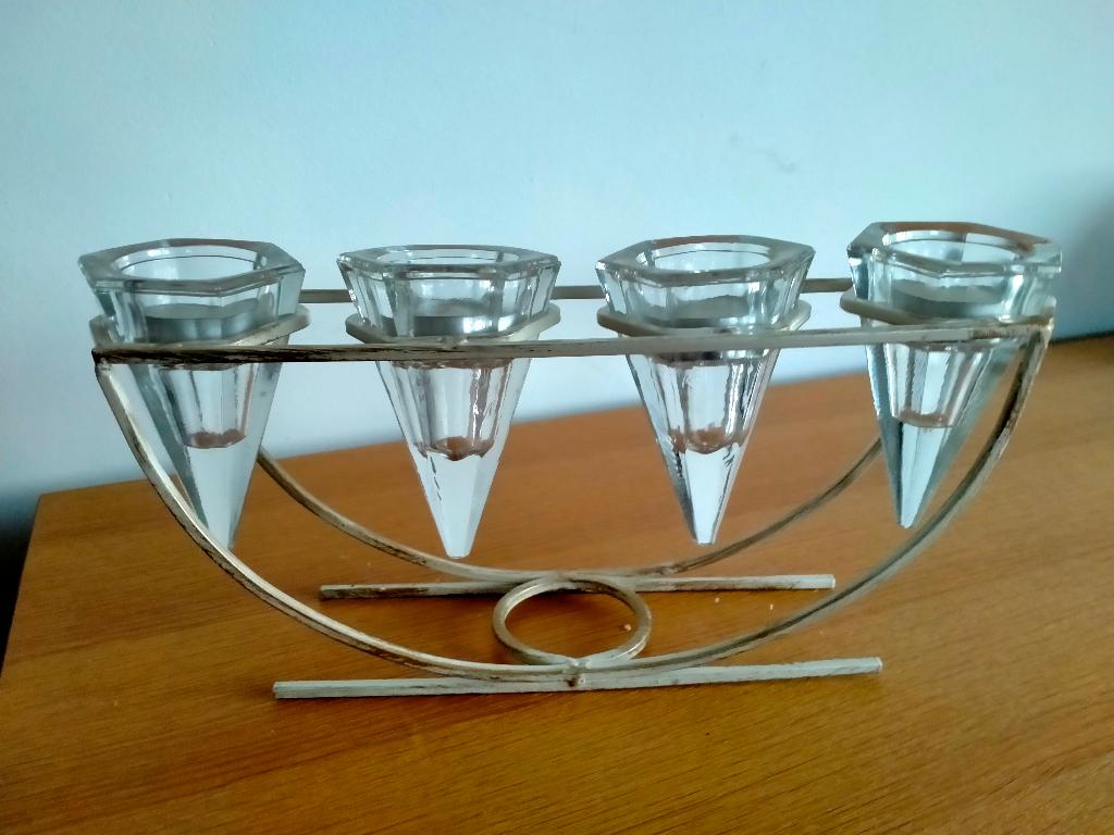Bougeoir pour bougies chauffe-plat ou bougies, Neuf, Enlèvement ou Envoi, Métal, Blanc