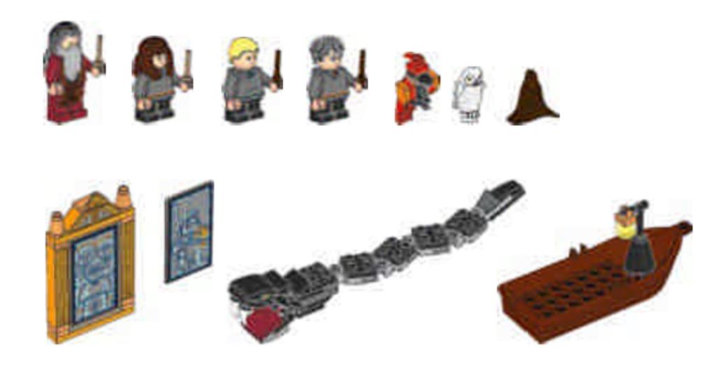 76435 LEGO Harry Potter figuren Grote Hal Zweinstein, Verzenden, Nieuw, Losse stenen, Lego