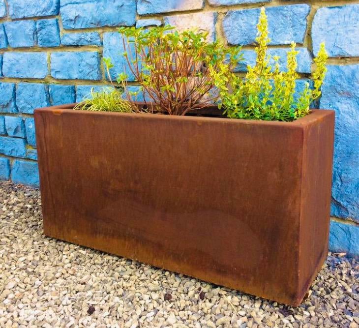 Jardinière bac acier corten 3 mm, Ophalen, Tuin