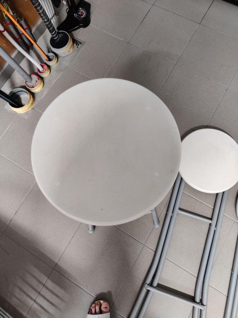 opvouwbare barkrukken (2 stuks), Ophalen, Gebruikt, 60 tot 90 cm, Metaal