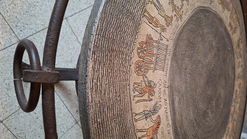 Table basse de salon, Maison & Meubles, Rond, Comme neuf, 100 à 150 cm, Enlèvement