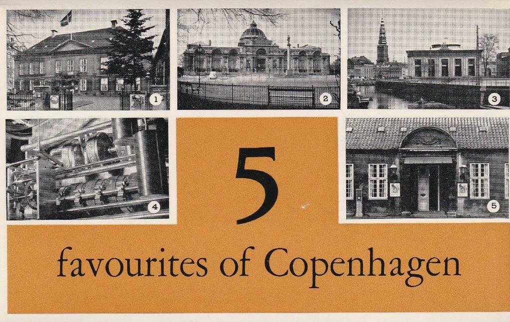 Postkaarten Kopenhagen jaren 1950, Ophalen of Verzenden, 1940 tot 1960, Ongelopen, Overig Europa