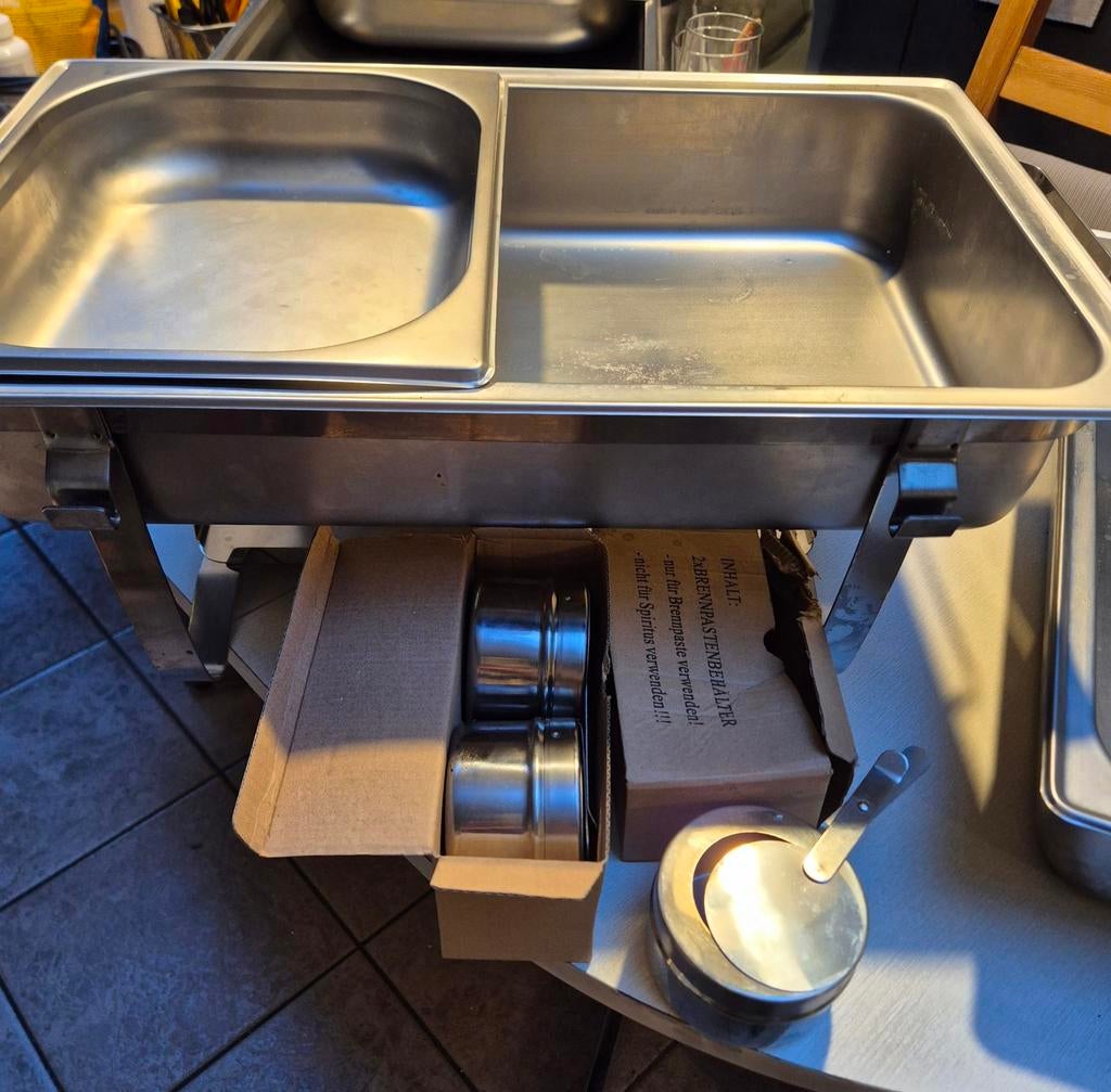 Twee Voedingwarmers au bain marie warmhoud bakken, Ophalen, Gebruikt