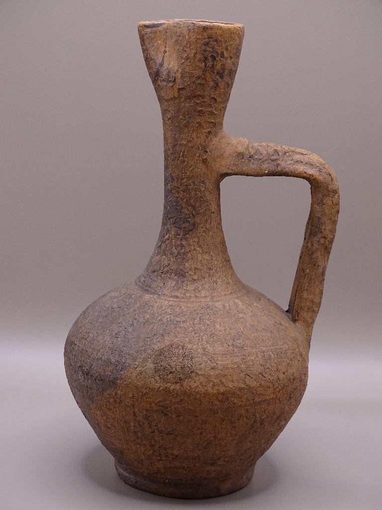 Decoratieve terracotta kruik – Antieke stijl – Handgemaakt, Antiek en Kunst, Ophalen of Verzenden