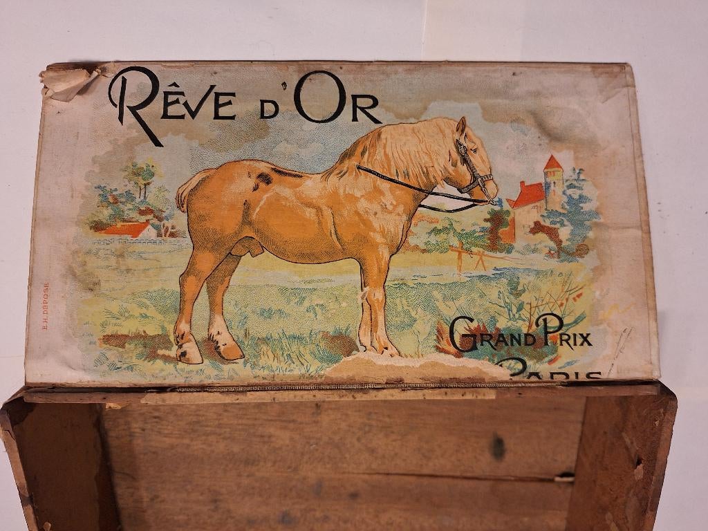 Oude sigarendoos van Rêve d'Or, Ophalen, Gebruikt, Tabaksdoos of Verpakking