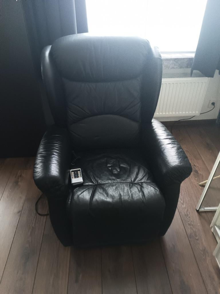 Relax zetel leer met staan functie Hukla HU-513762, Ophalen, Zo goed als nieuw, Leer