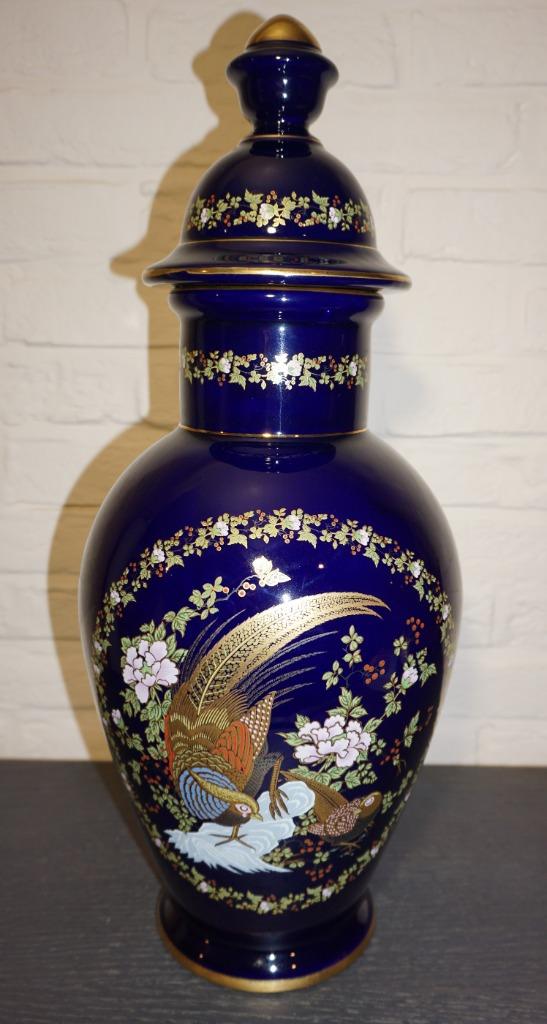 sevres vaas kobalt blauw 50 cm, Ophalen of Verzenden