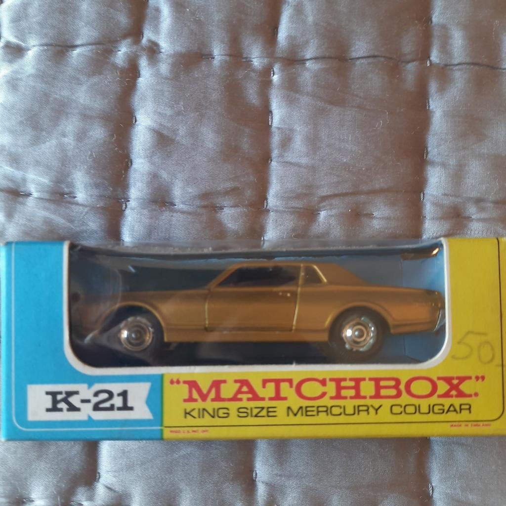 MATCHBOX KING SIZE *K-21* MERCURY COUGAR*VINTAGE*TOP*NEW*, Hobby en Vrije tijd, Modelauto's | 1:43, Nieuw, Auto, Matchbox, Ophalen