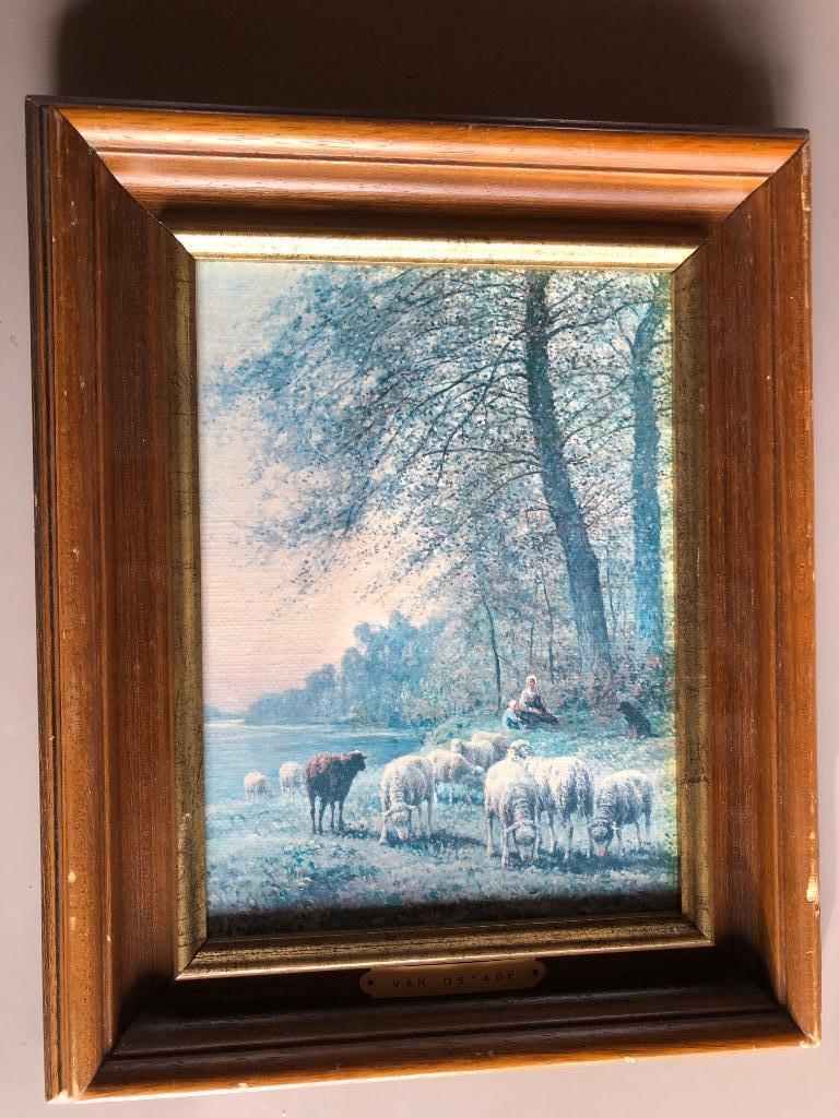 Herderin met haar kind... vlakte van Barbizon, CHAIGNEAU imp, Verzenden