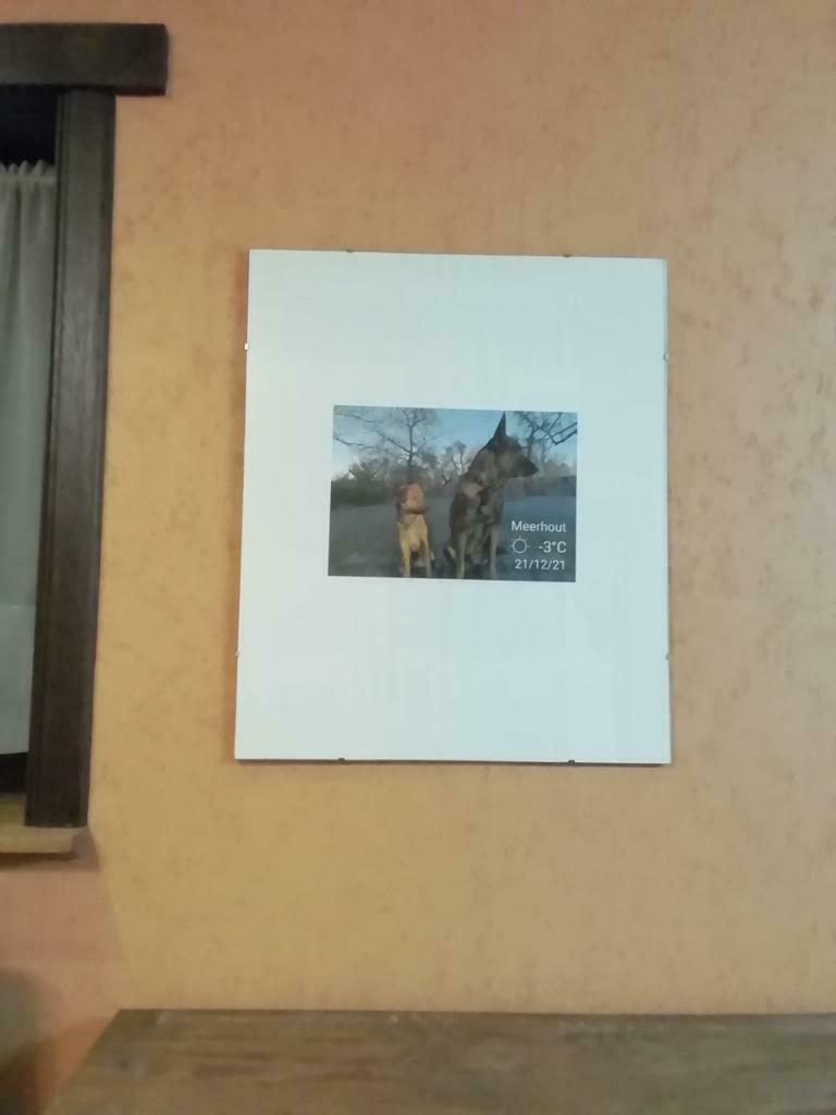 Fotolijst/kader, Huis en Inrichting, Woonaccessoires | Lijsten, Ophalen, Overige materialen, 50 tot 75 cm, Zo goed als nieuw