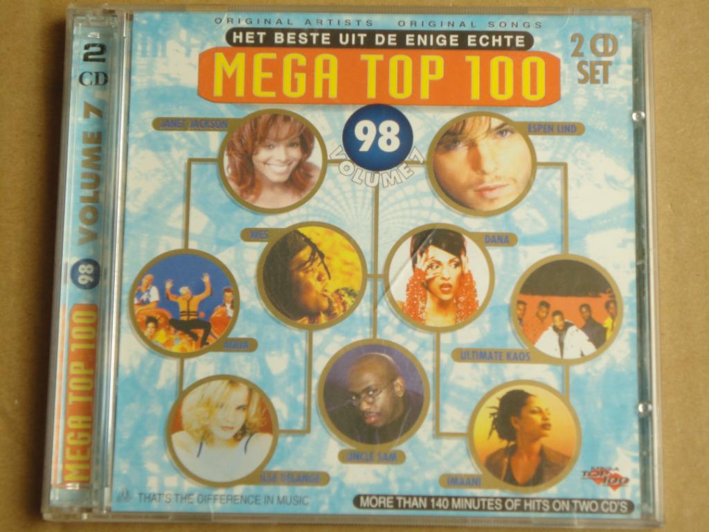2CD Mega Top 100 Van 1998/7 - MASSIVE ATTACK/UBM/MOUSSE T, Enlèvement ou Envoi