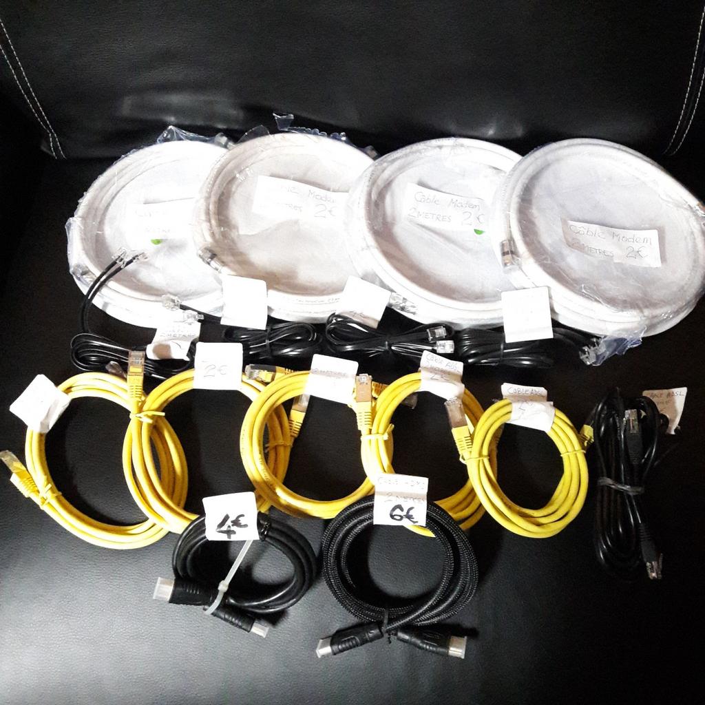Câble HDMI - Câble  Ethernet - câble téléphone, Enlèvement ou Envoi, Neuf