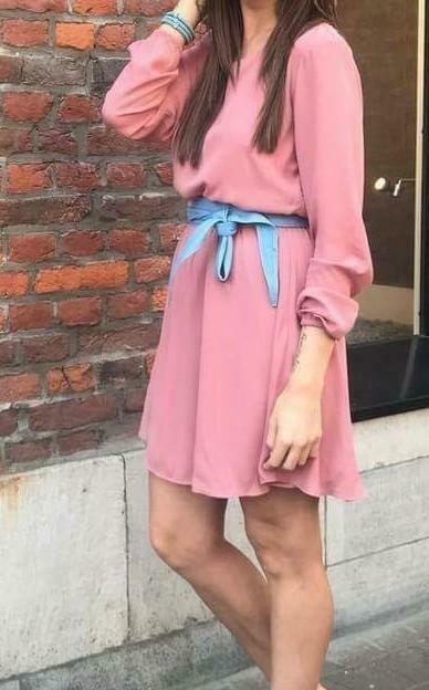 Oud roze kleedje, Kleding | Dames, Nieuw, Ophalen of Verzenden, Knielengte, Roze
