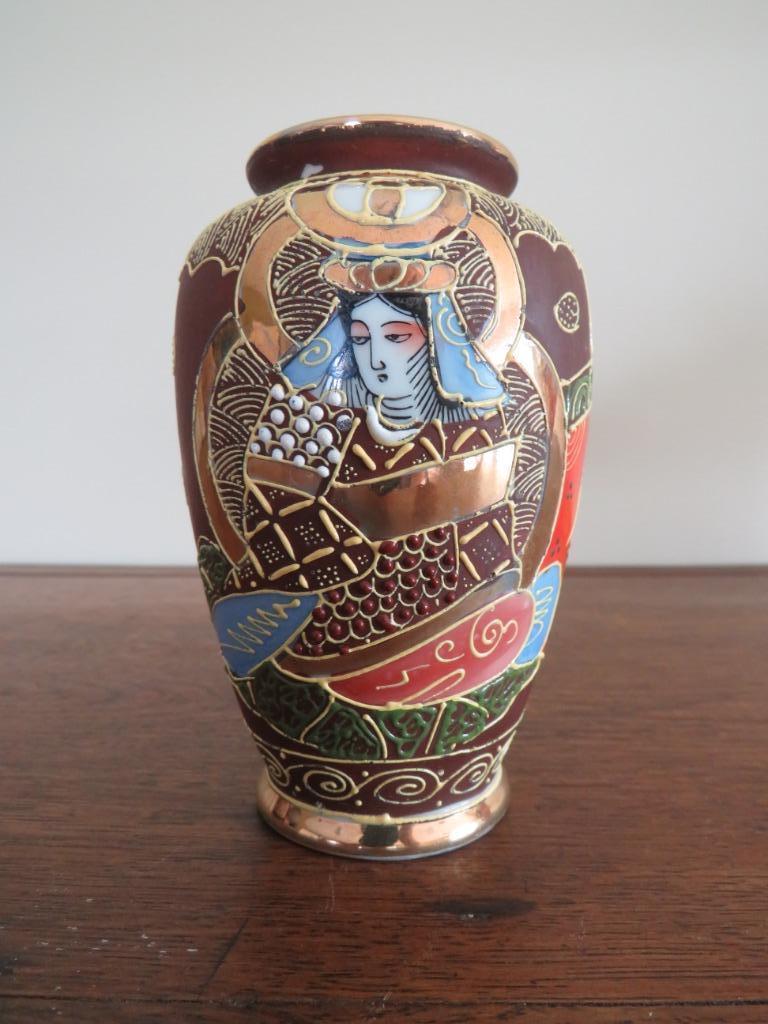 Petit vase décor japonais, Enlèvement ou Envoi