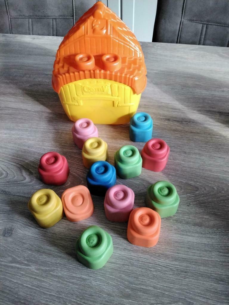 Huisje met clemmy blokken, Kinderen en Baby's, Ophalen of Verzenden, Zo goed als nieuw